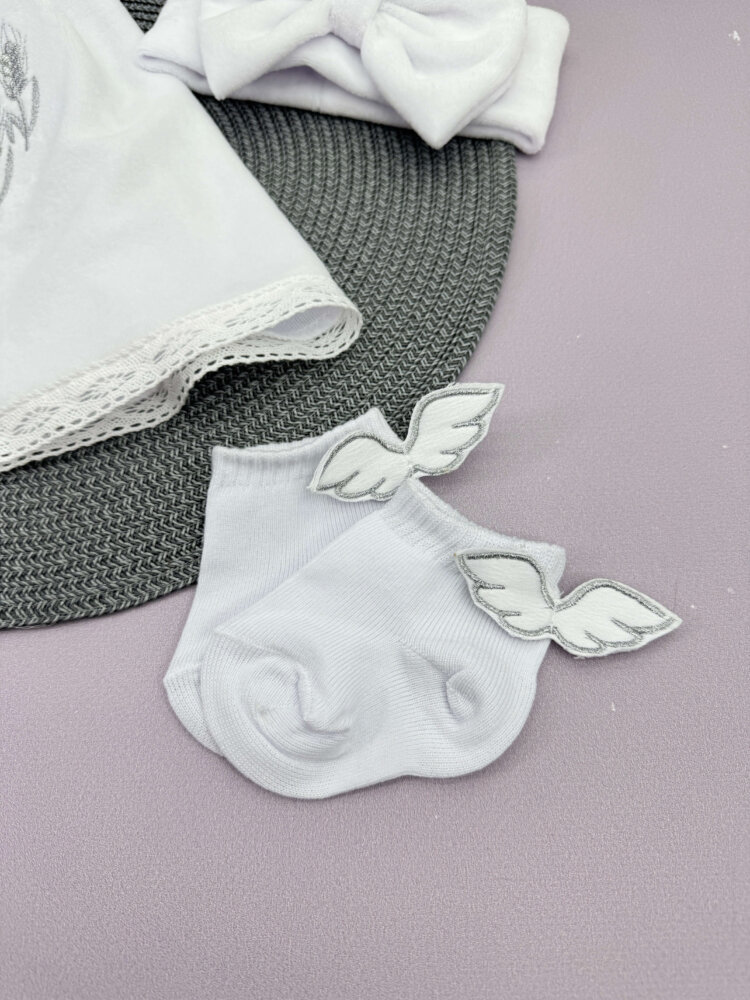 Хрестильна сукня для дівчинки “Колосок” з вишивкою, велюрова