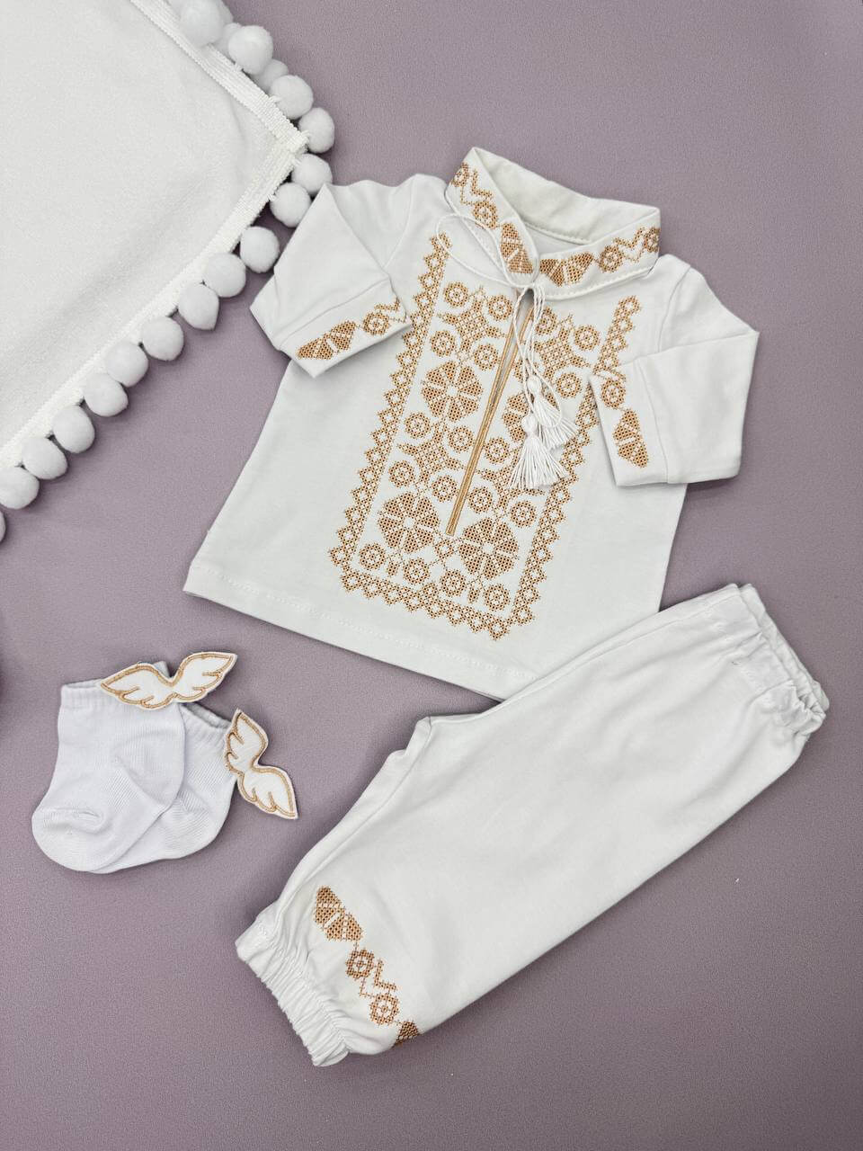 Хрестильний костюм “Козачок” з вишивкою, для хлопчика