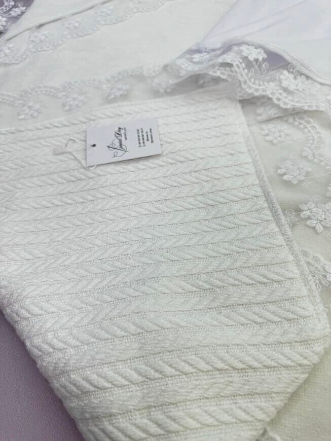 Хрестильний набір для дівчинки “Королівська Ніжність” з крижмою та сукнею