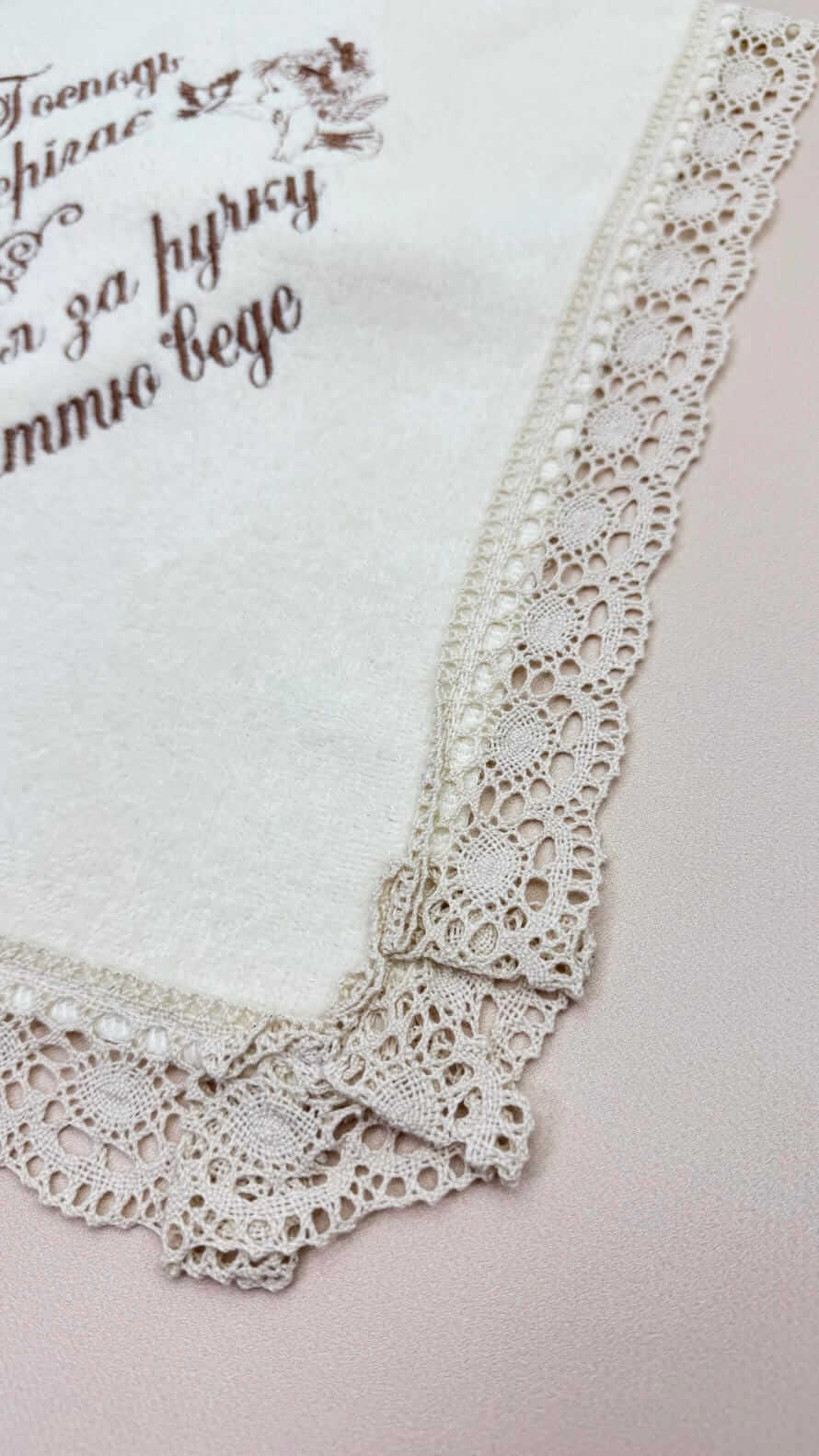 Хрестильний набір “Теплі Традиції” з крижмою та вишиванкою, айворі