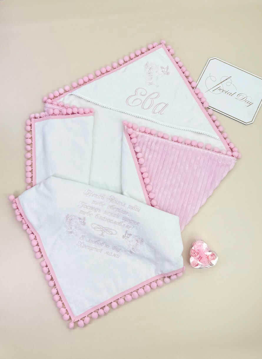 Іменна крижма для хрещення "Зефірка", утеплена