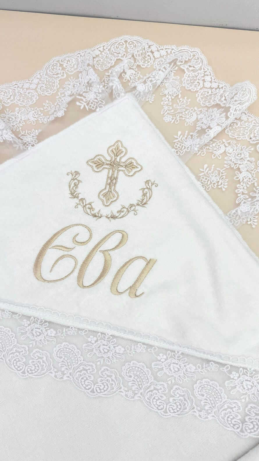 Хрестильний набір для дівчинки “Маленька Принцеса” з крижмою та сукнею