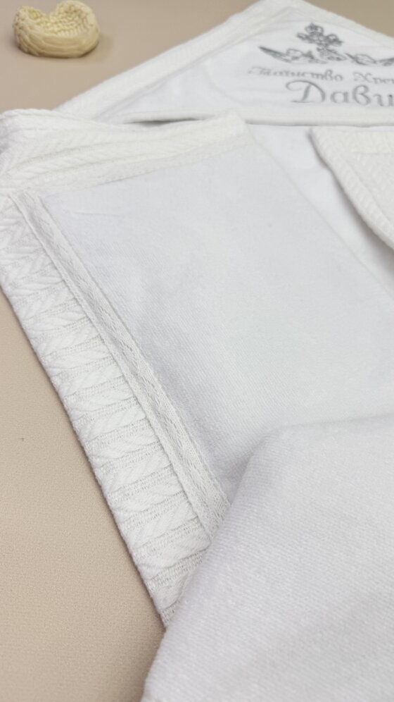 Крыжма-одеяло утепленное “Снежная Косичка”