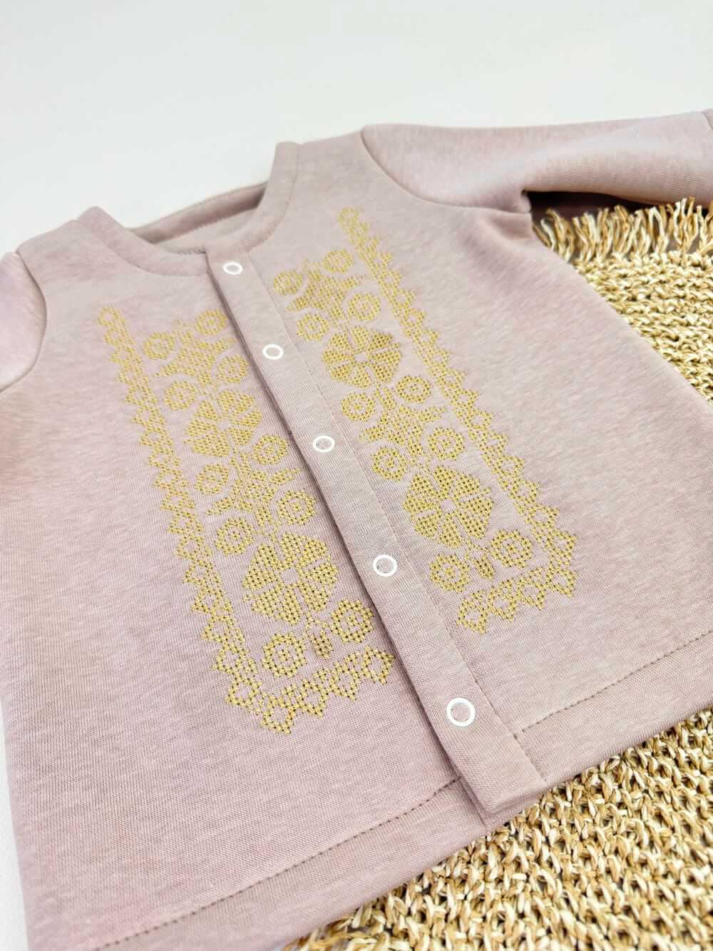 Костюм для хрещення “Карамельний Затишок”, штани та кофта на флісі