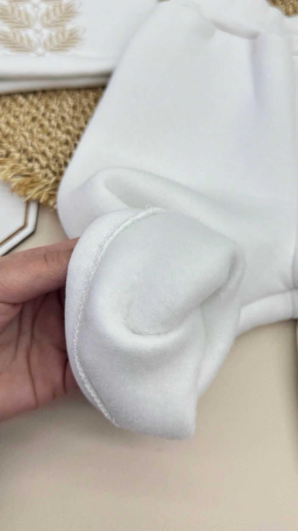 Костюм для хлопчика на хрещення, молочного кольору, преміум якість