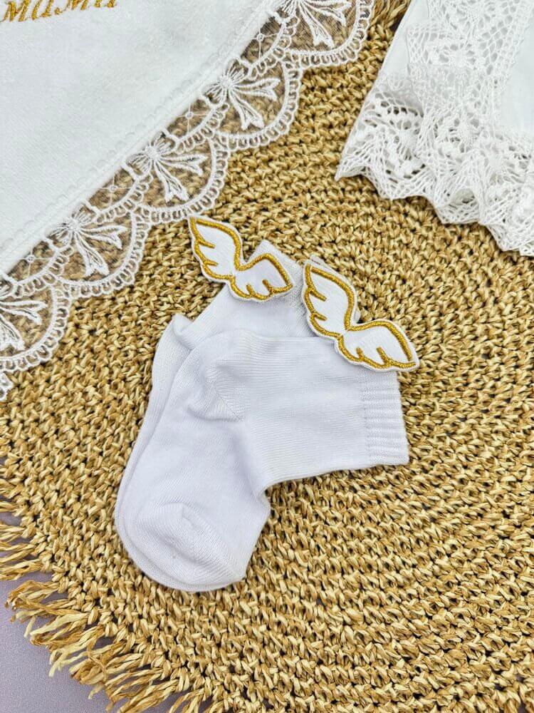 Набор для крещения мальчика «Золотой Символ», крижма, рубашка и аксессуары