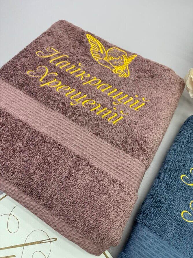 Подарунок рушники для хрещених батьків