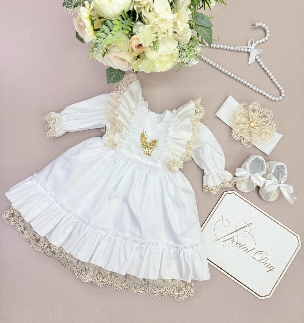 Набор крестильной одежды для девочки «Сатиновая Мечта»