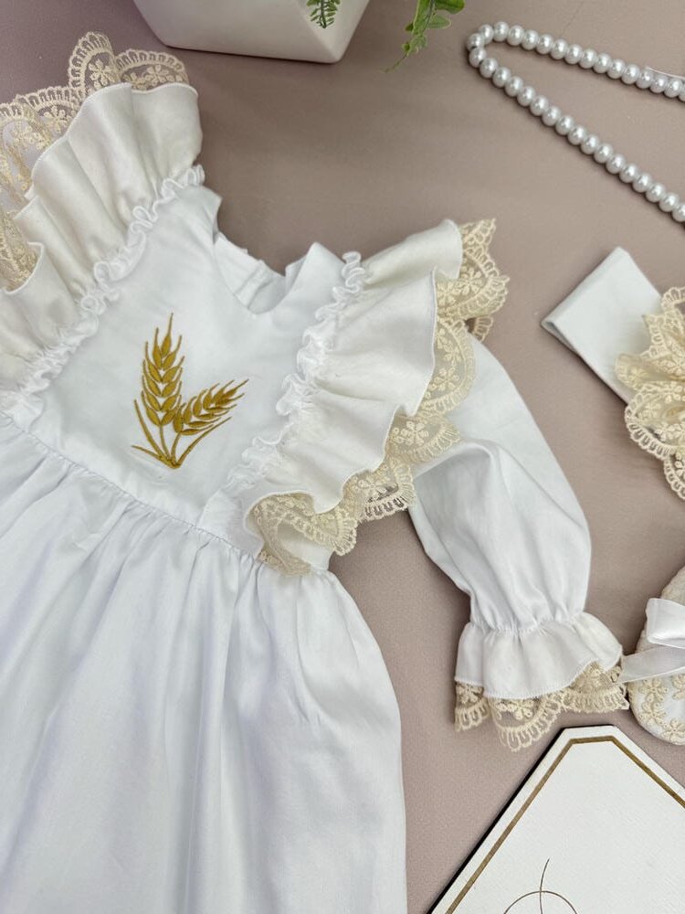 Набор крестильной одежды для девочки «Сатиновая Мечта»