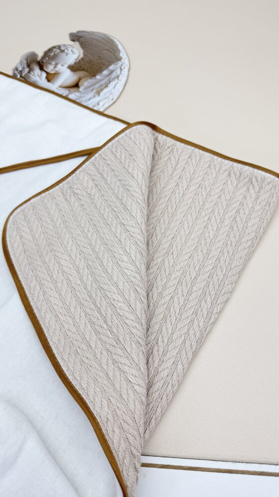 Крыжма-одеяло утепленное “Бежевый Уют”