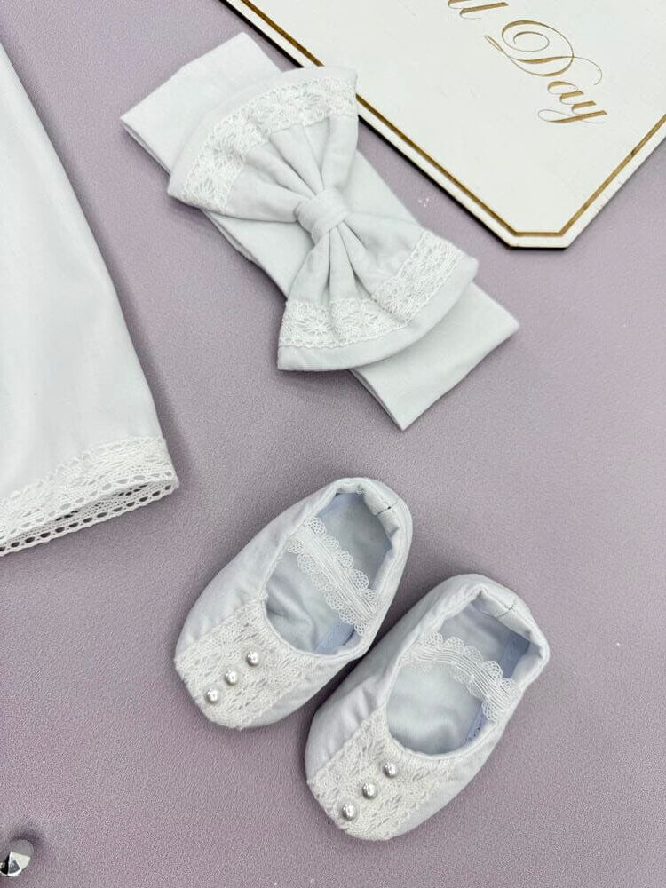 Крестильный набор для девочки «Золотые Колоски», одежда из хлопка