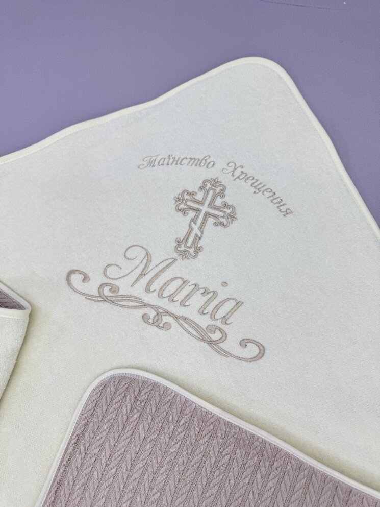 Крижма-плед утеплена “Шоколадна Хвиля”