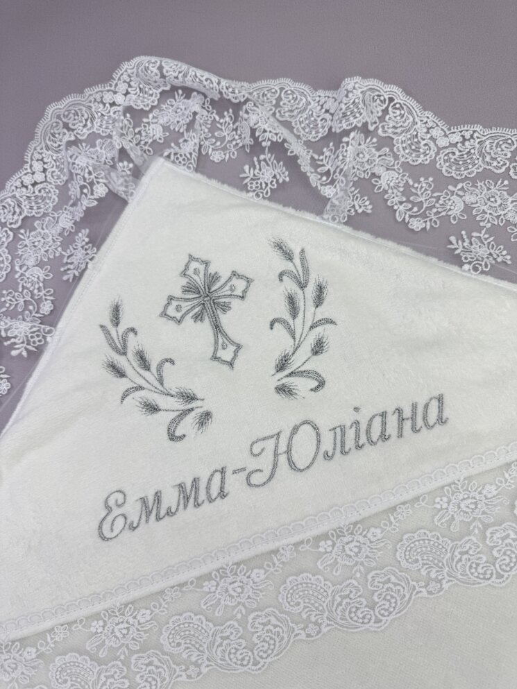 Крыжма-полотенце “Серебряная Метрика”