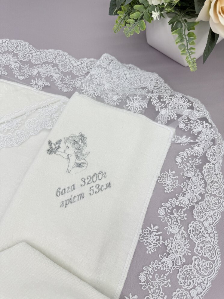 Крыжма-полотенце “Серебряная Метрика”