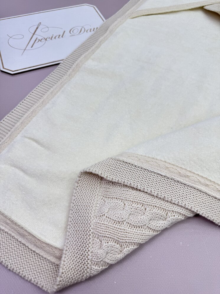 Крыжма-одеяло утепленное “Бежевый Шоколад”