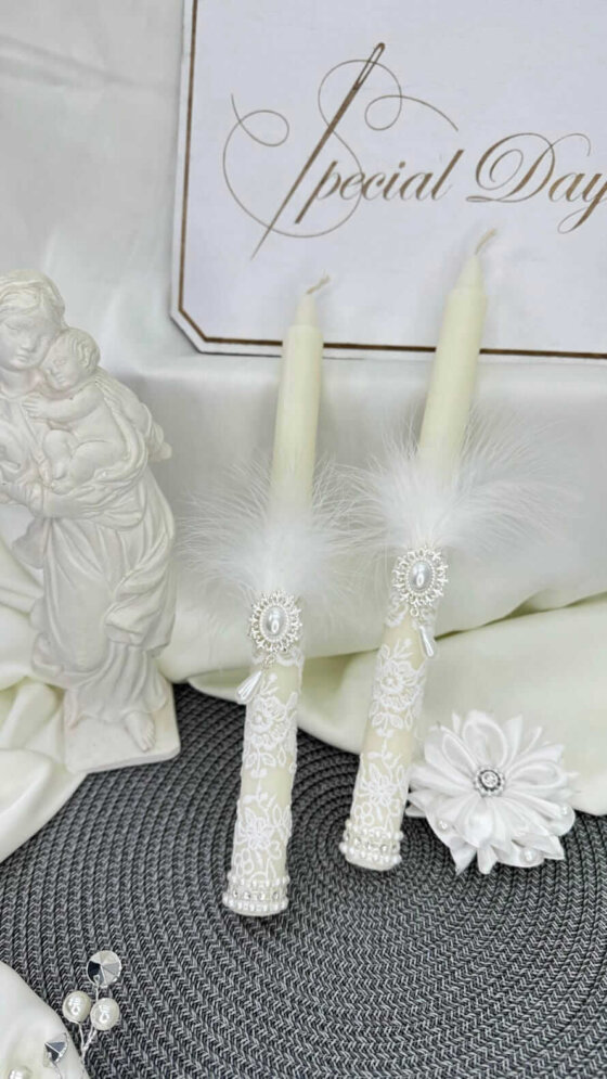 Набір свічок для хрещення або вінчання