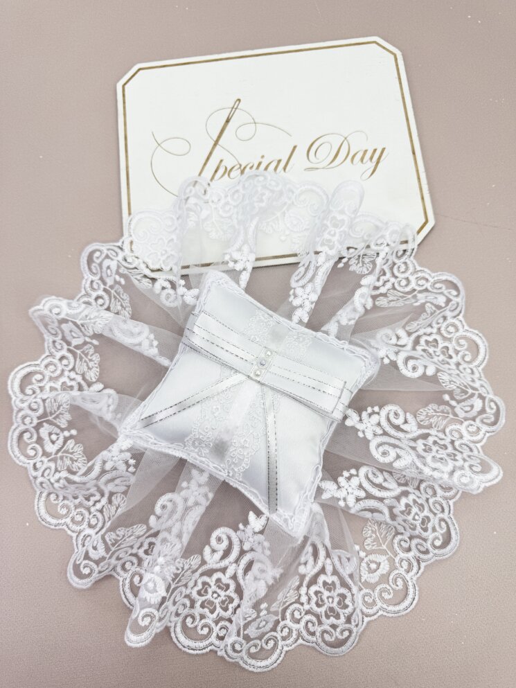 Подушечка для хрестика "Атласна Ніжність"