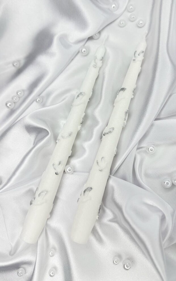 Церковные свечи белые для венчания/крещения