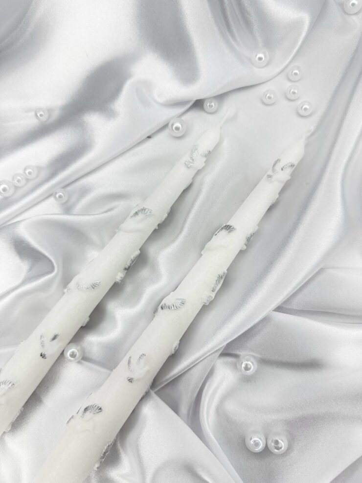 Церковные свечи белые для венчания/крещения