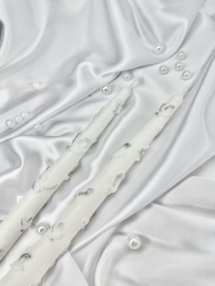 Церковные свечи белые для венчания/крещения