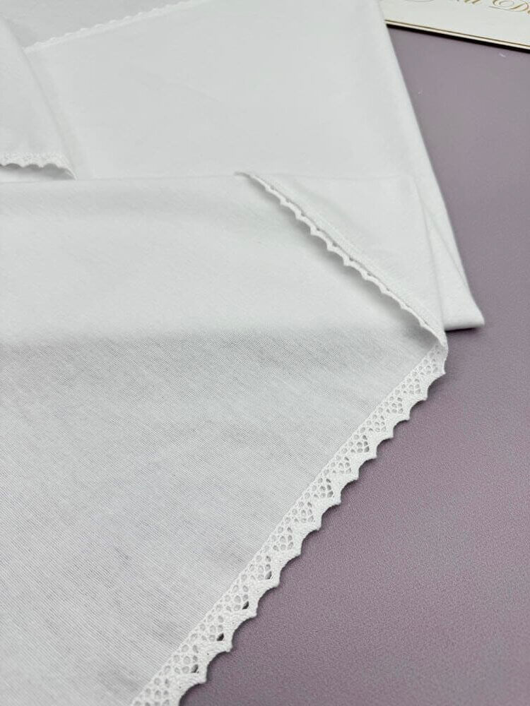 Крыжма из фланели (байки) «Чистота Ангела», с вышивкой, на крестины.