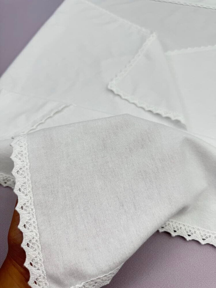 Крыжма из фланели (байки) «Чистота Ангела», с вышивкой, на крестины.