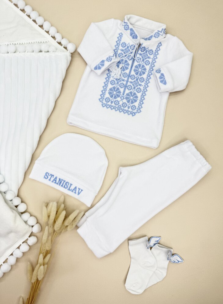 Крестильный комплект "Ангельская Вышиванка"