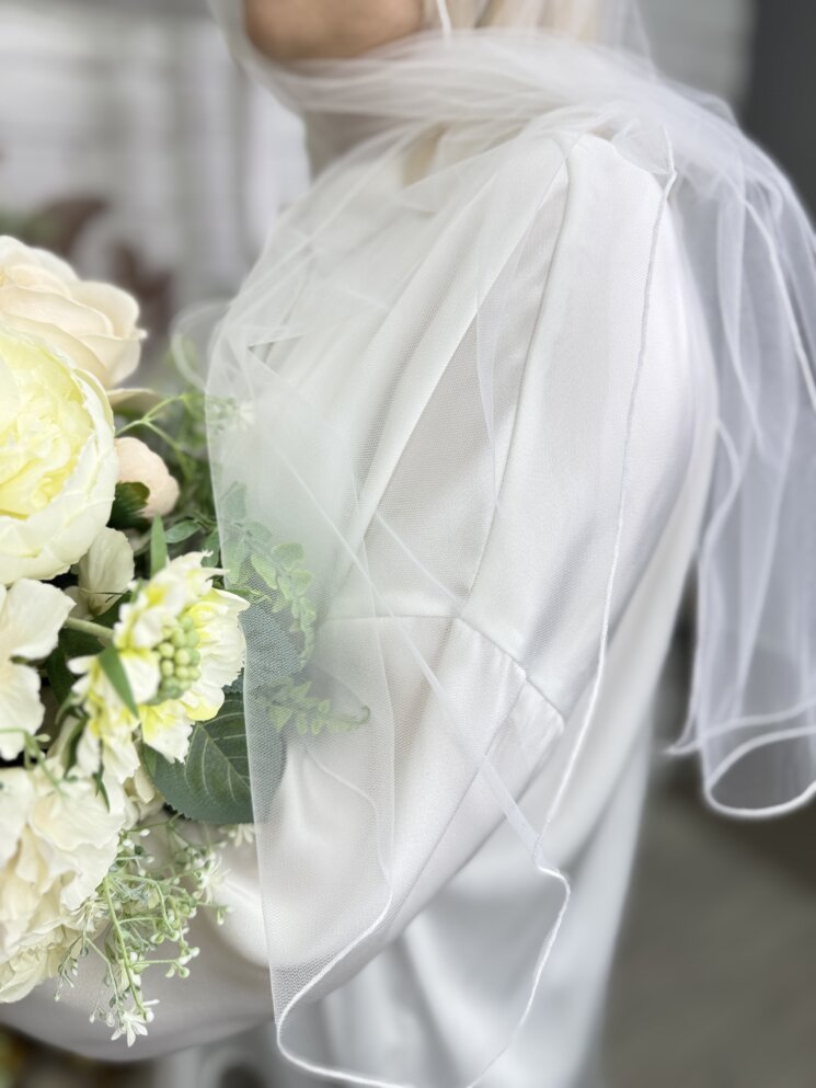 Шарф-вуаль “Белая Невесомость”