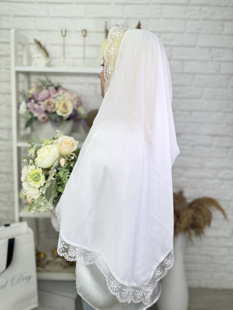 Шарф-вуаль “Белое Облако”