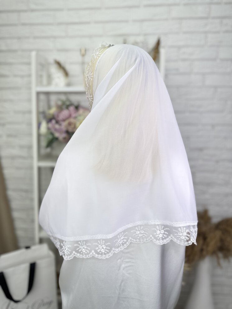 Шарф-вуаль “Белое Облако”