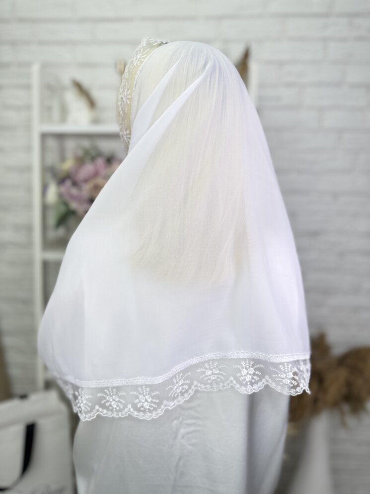 Шарф-вуаль “Белое Облако”