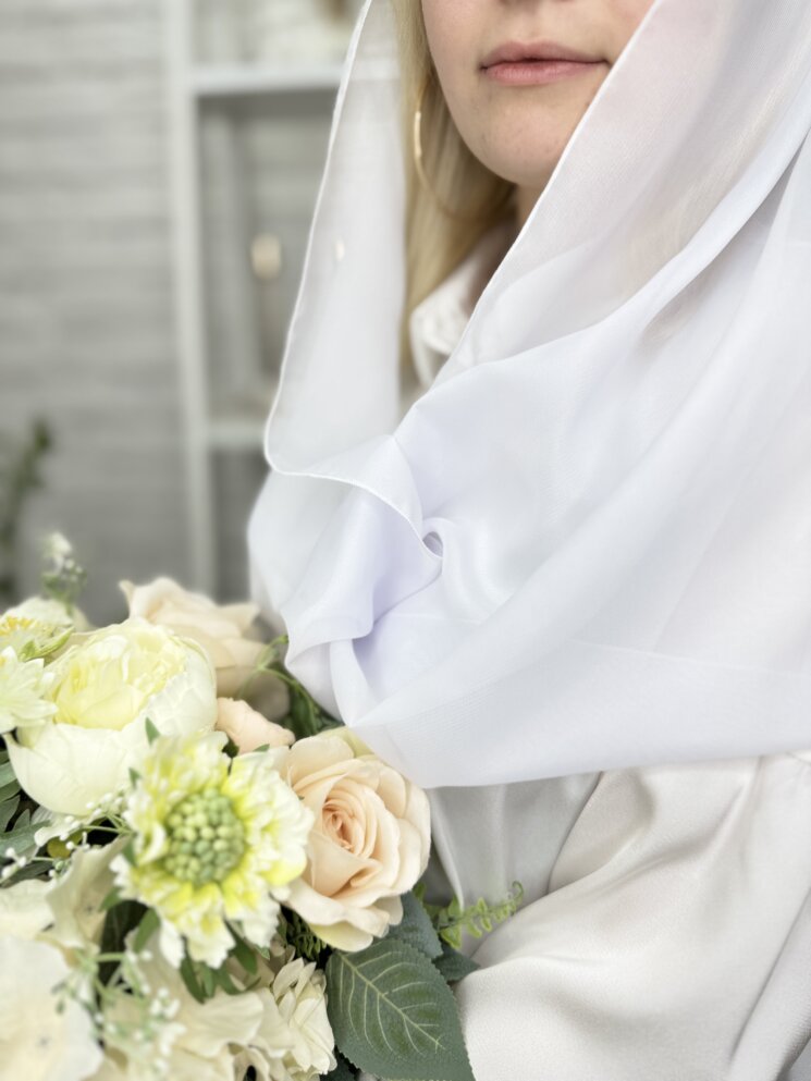 Классическая накидка на голову для храма