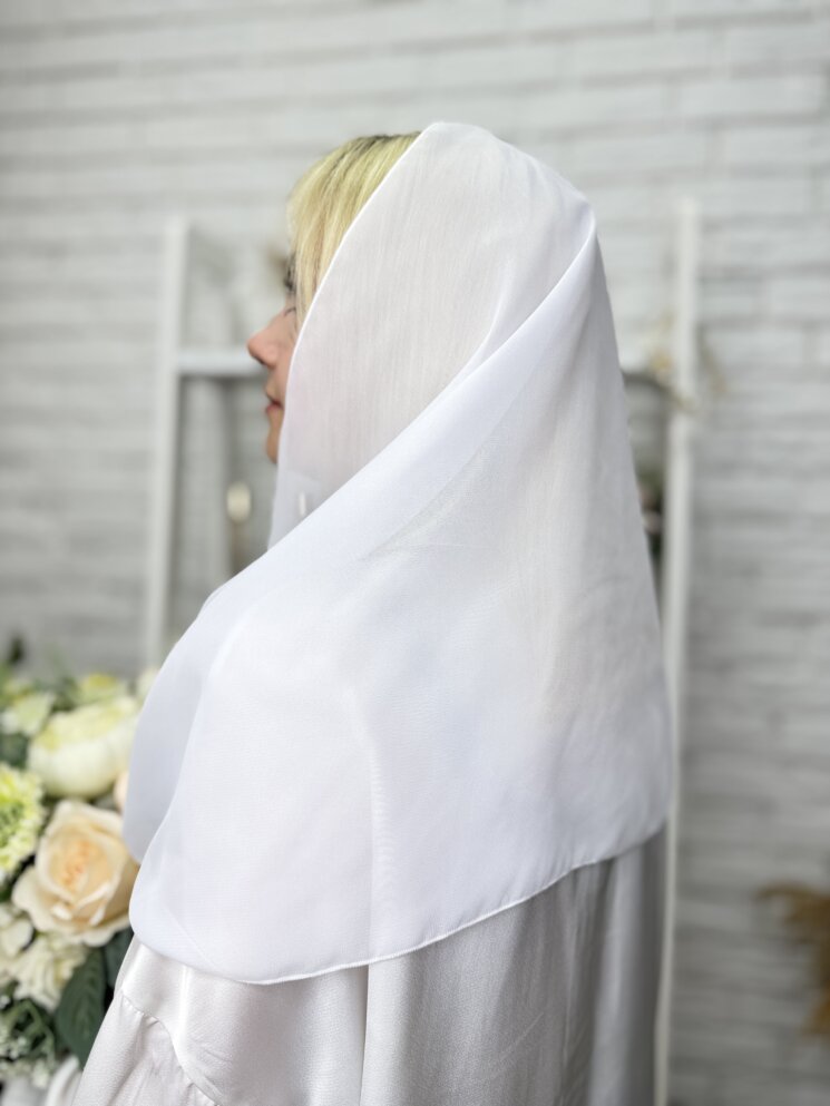 Классическая накидка на голову для храма