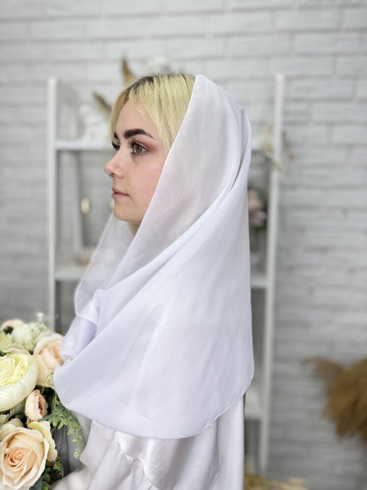 Классическая накидка на голову для храма