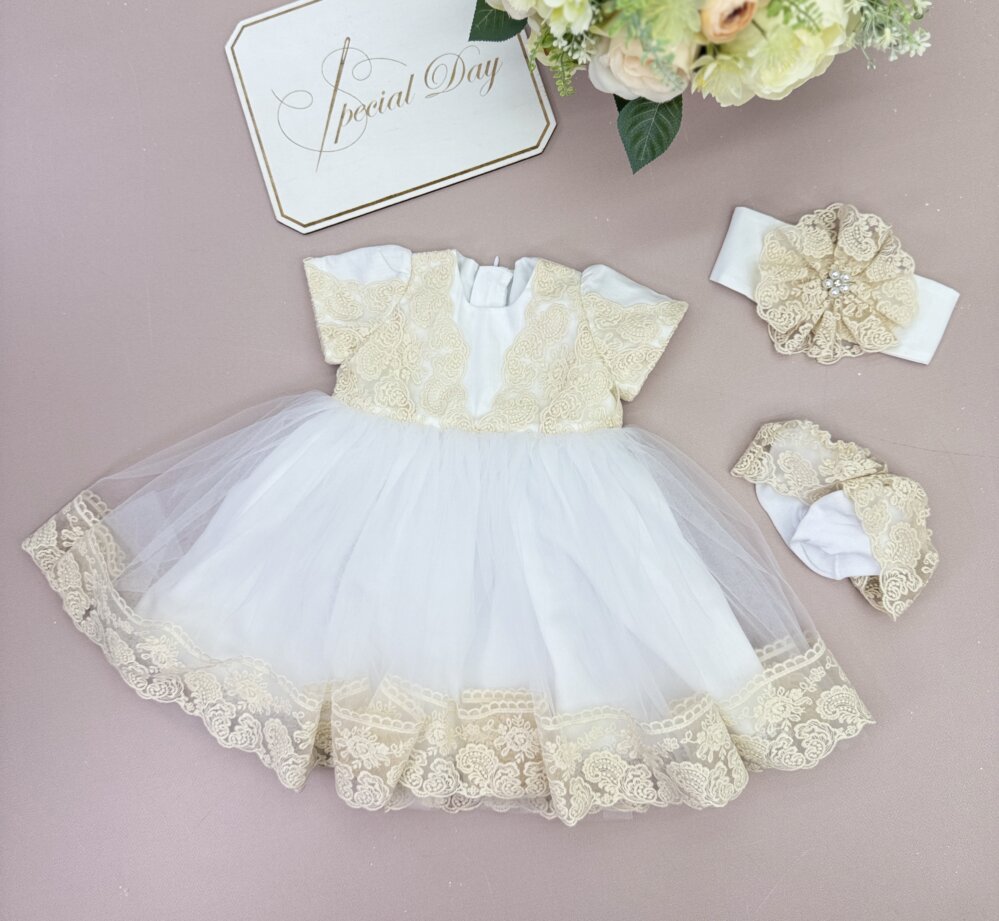 Набір для Хрещення "Бежева Королева"