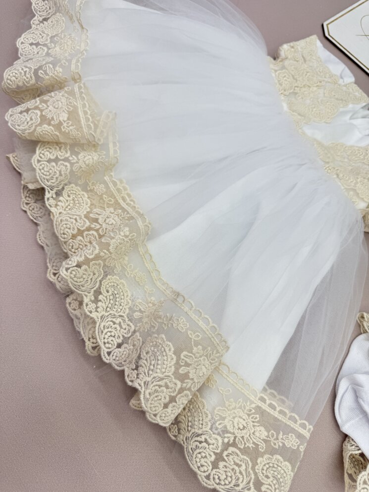 Набір для Хрещення “Бежева Королева”