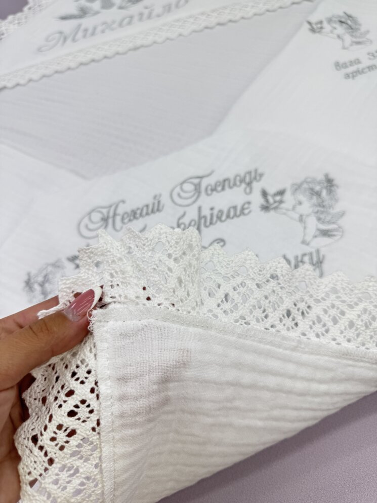 Набор для Крещения “Муслиновый Талисман”