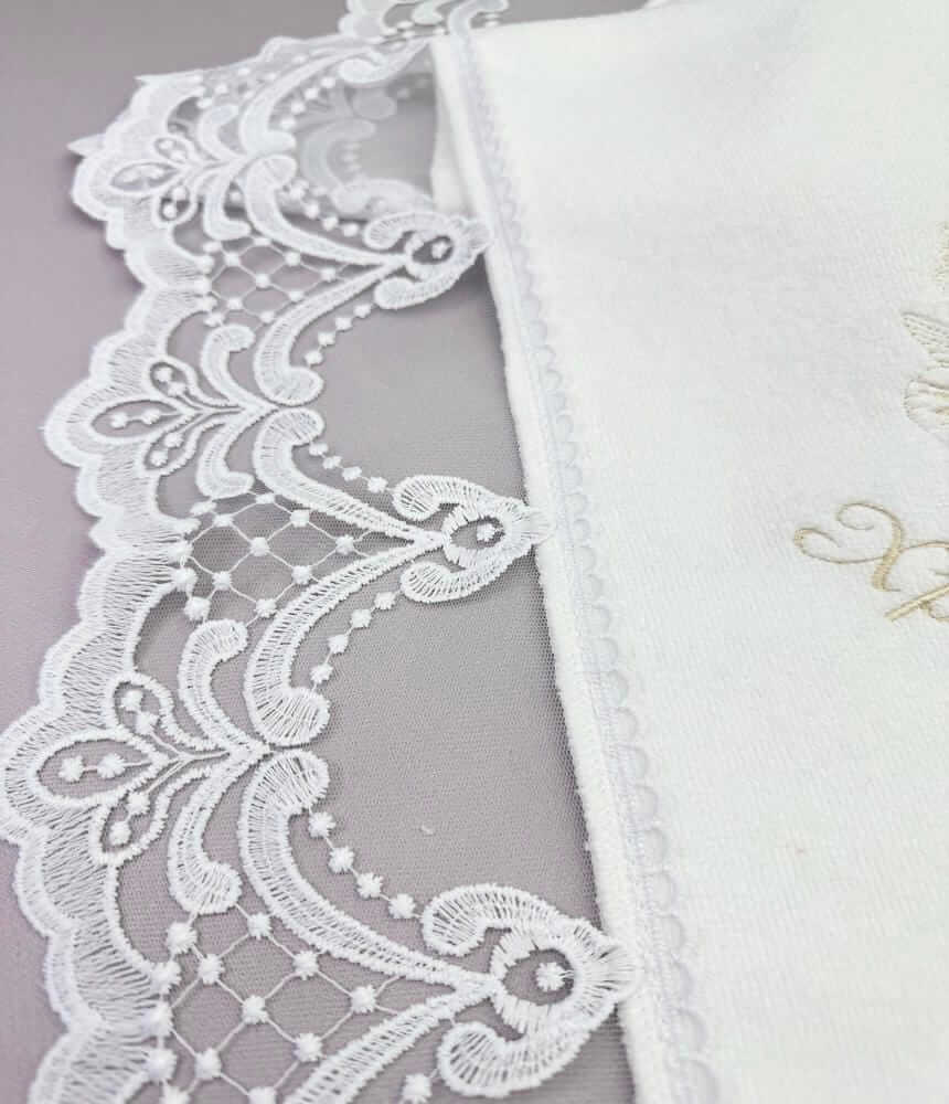 Набір для хрещення “Royal Heritage”: утеплена крижма-плед та сатиновий конверт