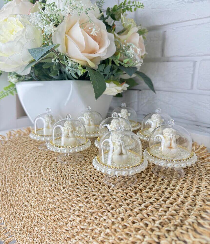 Стеклянный таросик “Angel’s Grace” с нежным ангелом и жемчугом