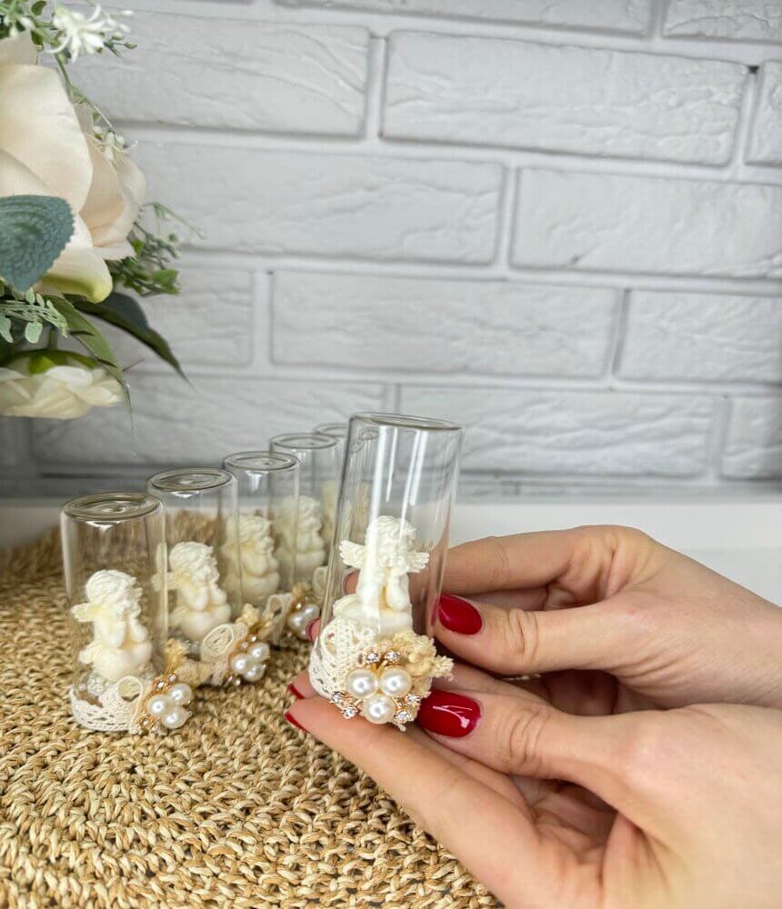 Стеклянный таросик “Angel’s Pearl” — изысканный подарок гостям на крестины