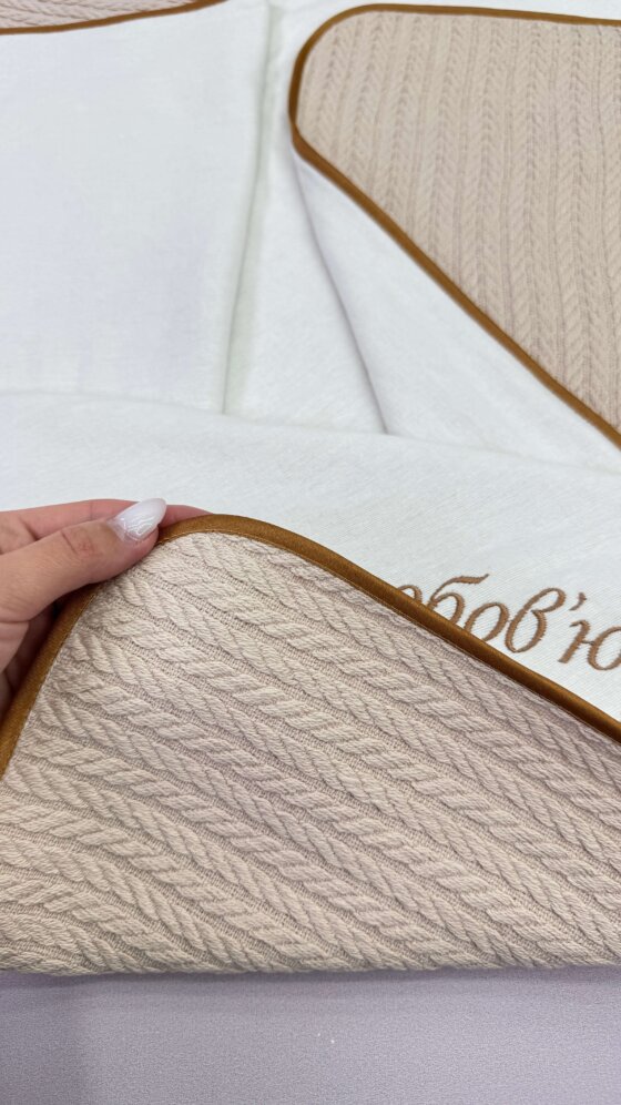 Утеплена крижма-плед “Капучино”