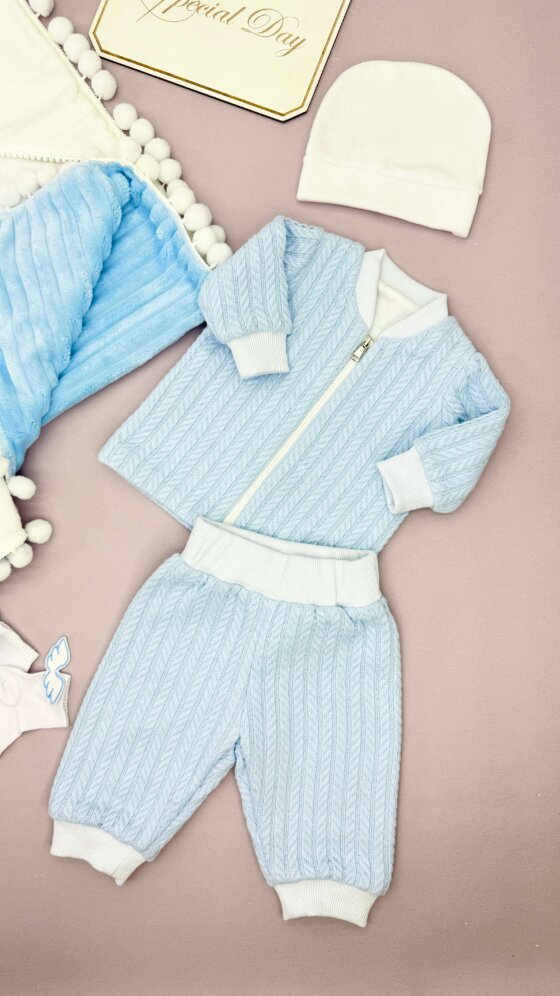 Утеплений Набір для Хрещення “Блакитна Хмаринка”