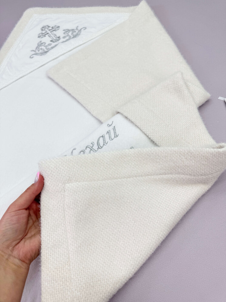 Утеплена крижма з фланелі «Срібний Затишок»