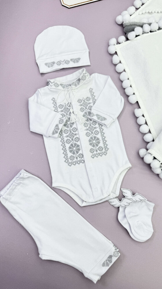 Крестильный набор-вышиванка «Серебряный Оберег»