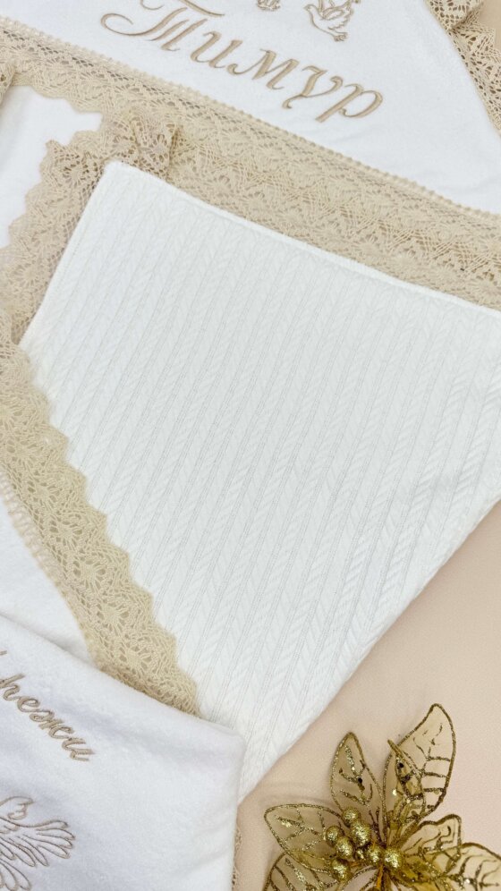 Утеплена крижма-плед «Кремова Розкіш»