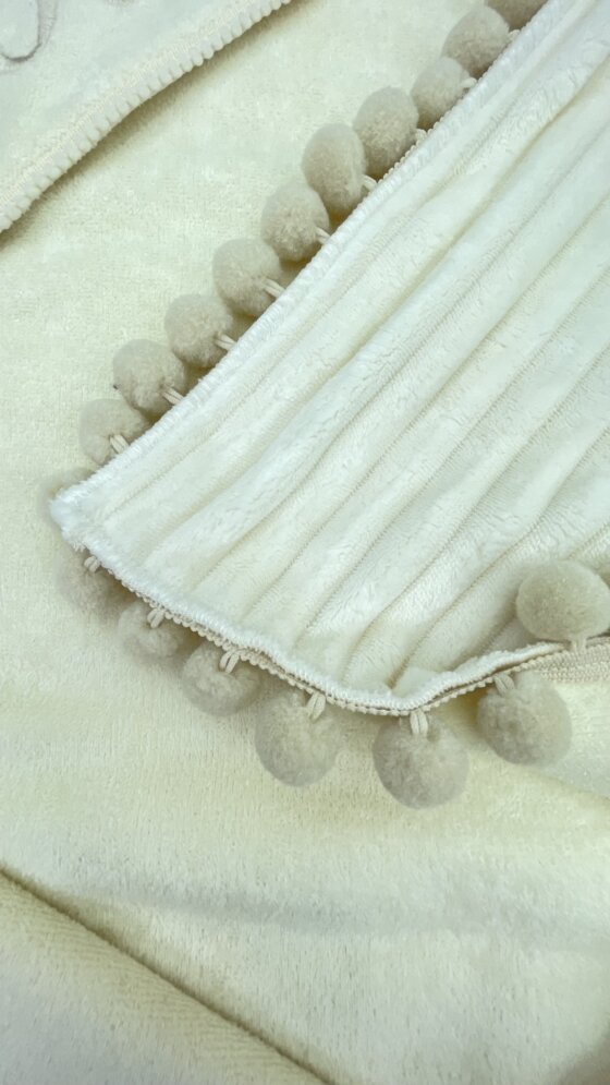 Утепленная крыжма-плед «Кремовый Зефир»