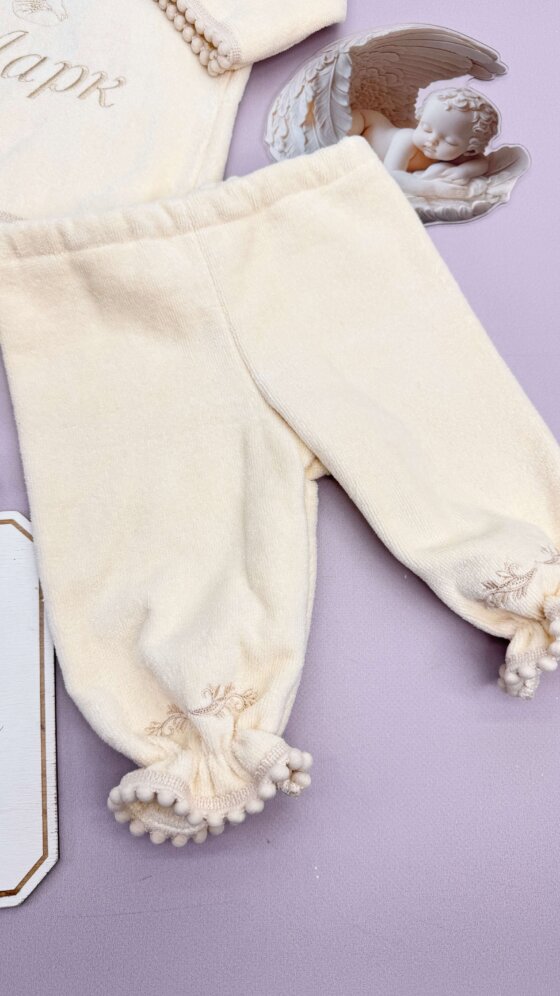 Теплий набір для Хрещення “Кремова Ніжність”