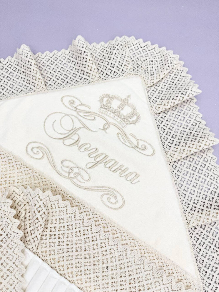 Утепленная крыжма-плед «Сливочный Десерт»