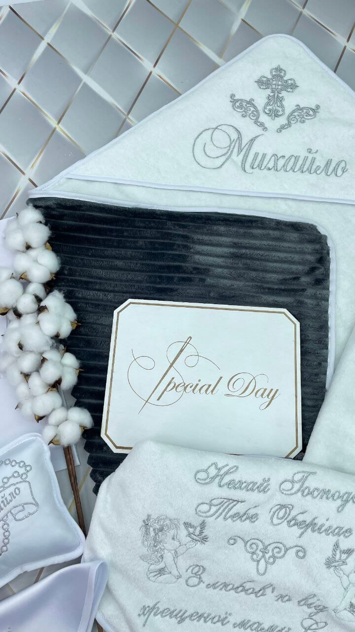 Утепленная крыжма-метрика «Серебряный Графит»