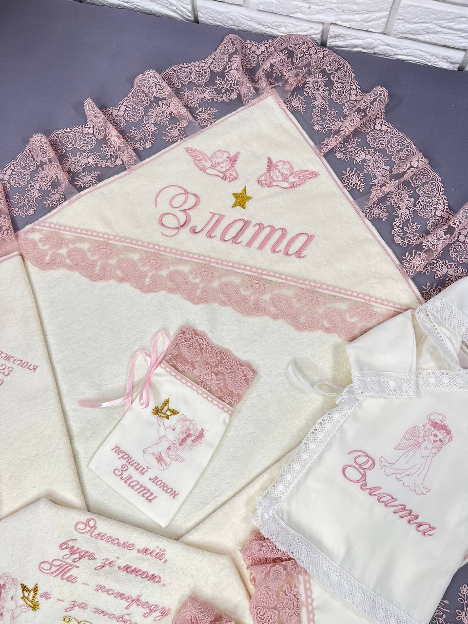 Ексклюзивний комплект для хрещення «Ніжність»